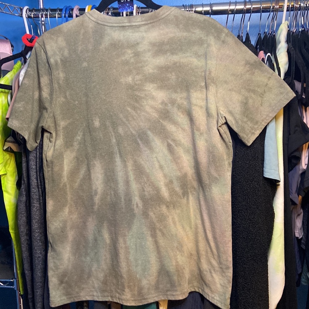Carhartt Tie Dye Tee M Green Handmade Custom - Picture 2 of 2